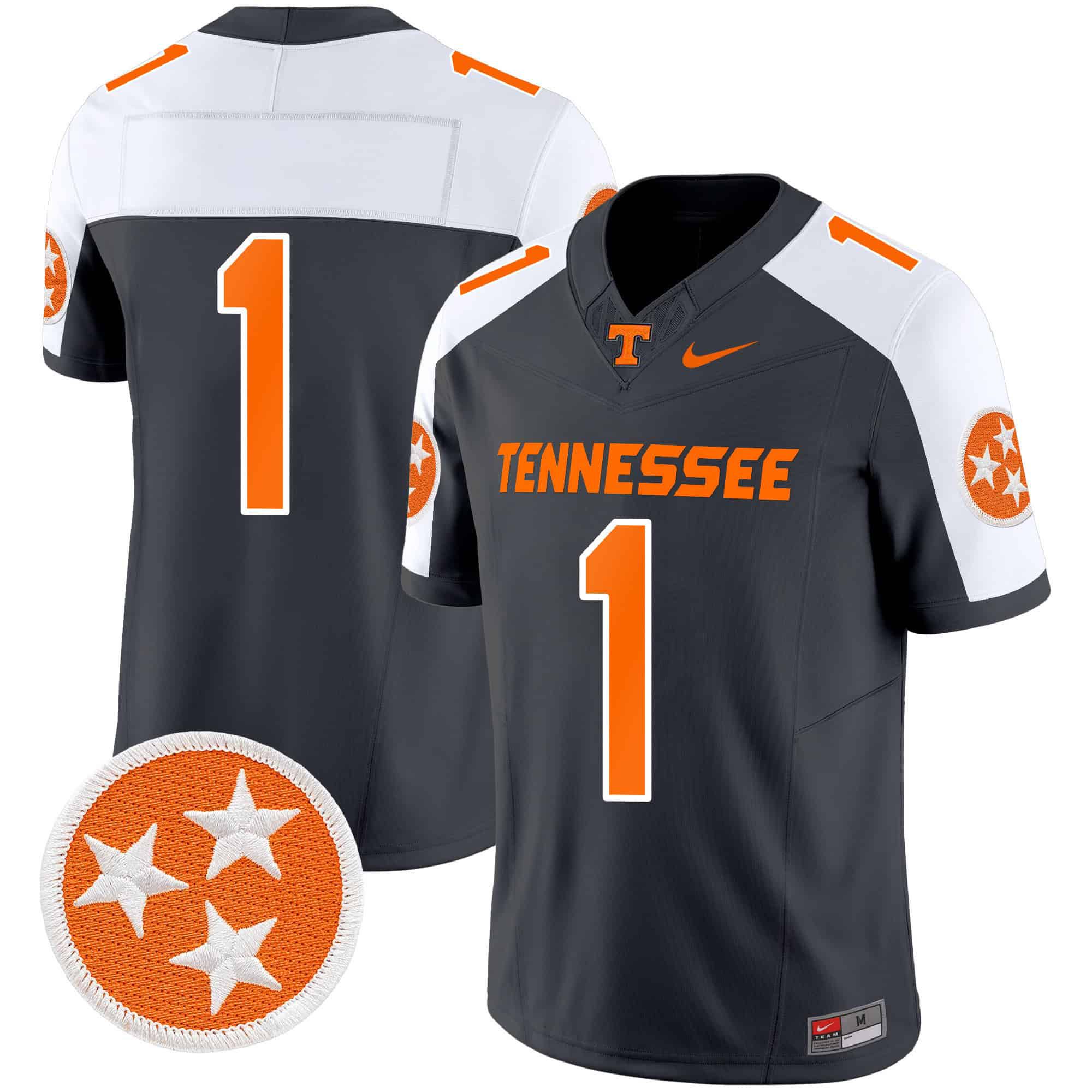 Men Tennessee Volunteers #1 No Name Black 2024 Nike Vapor Limited NCAA Jersey->indianapolis colts->NFL Jersey